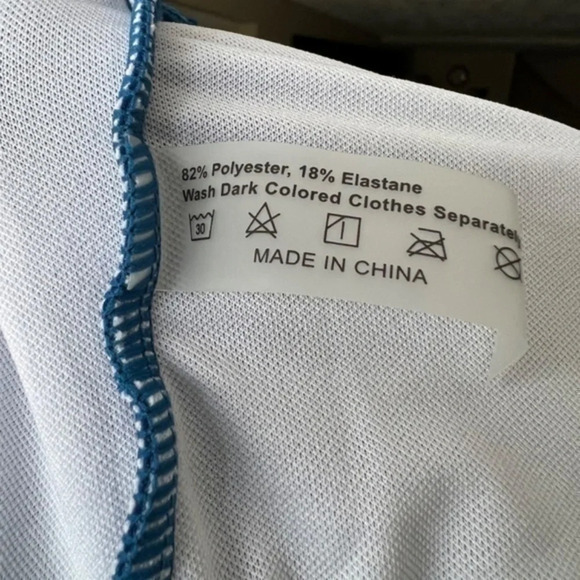 4X Women’s 2 piece tankini set in a beautiful blue flyway sheer - NEW NO BRAND - Picture 10 of 11